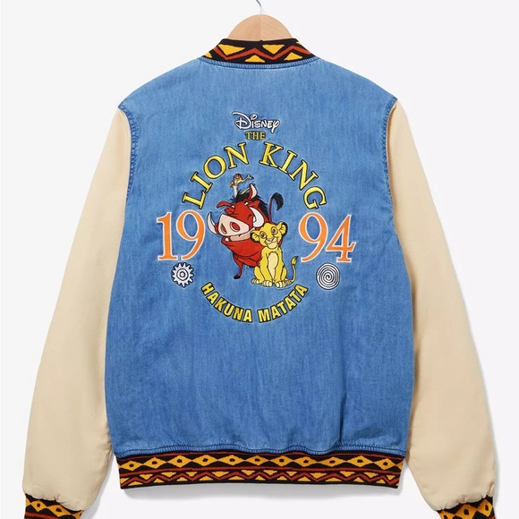 Disney Lion King Denim Bomber Jacket - Picture 2 of 5